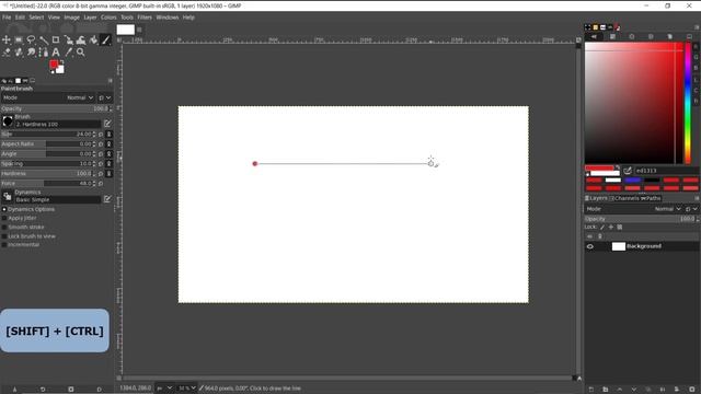 Gimp How To Draw Horizontal Line смотреть онлайн