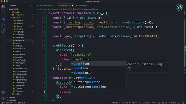 #40 React Project Tutorial - Quiz Application with Firebase - Part 13 смотреть онлайн