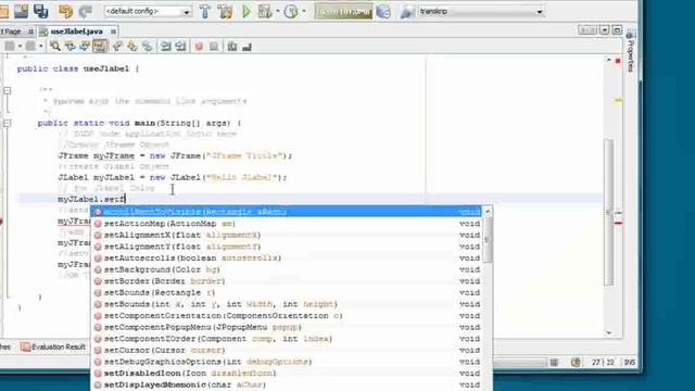 How to set font color on JLabel in java swing programing for beginners смотреть онлайн