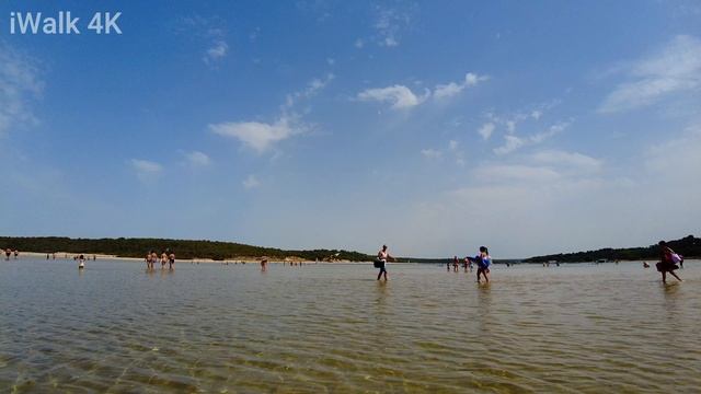 4K Praia Lagoa de Albufeira Beach Walk - Sesimbra Beach, Portugal смотреть онлайн