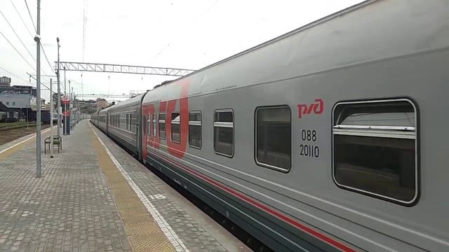 ЭП2К-393 с поездом 056 "Енисей" Москва - Красноярск смотреть онлайн