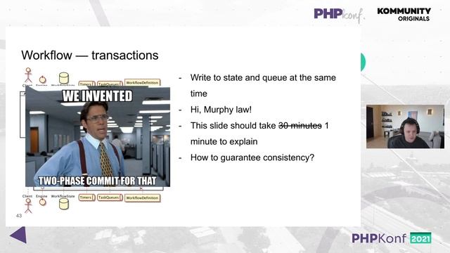 Fault tolerant workflow orchestration on PHP смотреть онлайн