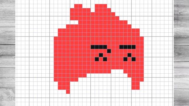 Рисунки по клеточкам #11 - Злая птичка [Как нарисовать злую птичку] Angry birds смотреть онлайн