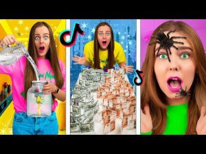 ПОВТОРЯЮ САМЫЕ КРУТЫЕ ТРЕНДЫ ТИК ТОКА и LIKEE! Пробую Лайфхаки что бы стать популярным