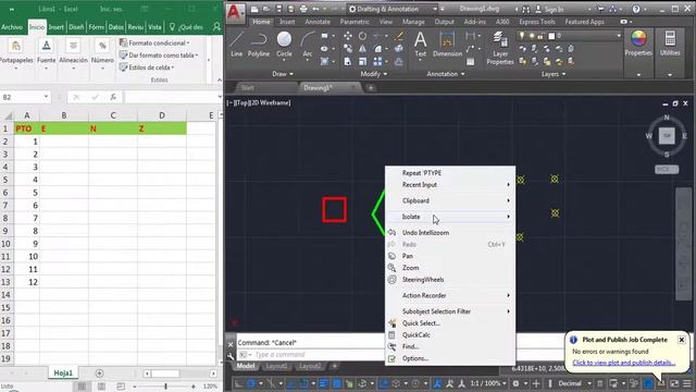 Exportar e insertar coordenadas de autocad 2018 a excel - 2018 смотреть онлайн