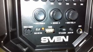 SVEN PS-550 Портативная Акустическая Система С Bluetooth И FM-Радио Обзор