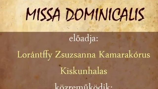 Antonio Caldara - Missa Dominicalis a Lorántffy Zsuzsanna Kamarakórus előadásában смотреть онлайн