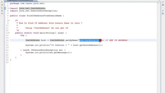 HOW TO FIND IP ADDRESS FROM DOMAIN NAME IN JAVA смотреть онлайн