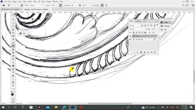 paisley drawing to pc and graphic tablet in adobe photoshop смотреть онлайн