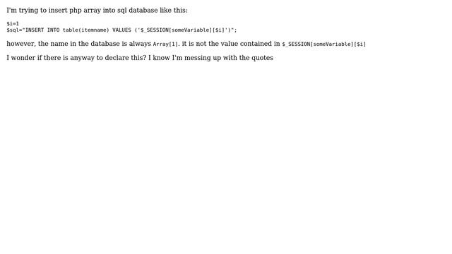 How to insert PHP array into SQL database? (2 Solutions!!) смотреть онлайн