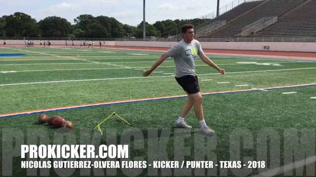 Nicolas Gutierrez Olvera Flores, Kicker Punter, Class of 2018 смотреть онлайн