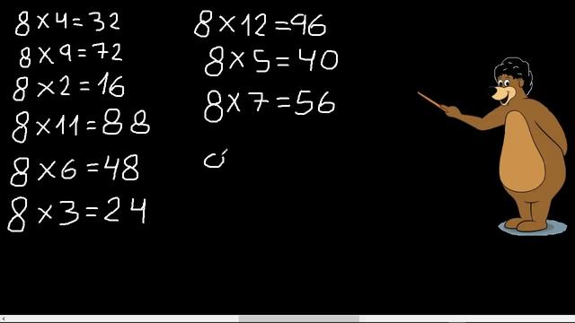 Tabla de multiplicar de 7, 8 y 9 , tabla de multiplicación смотреть онлайн