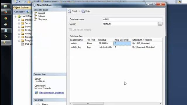 How to create database in sql server using wizard-vlr training смотреть онлайн