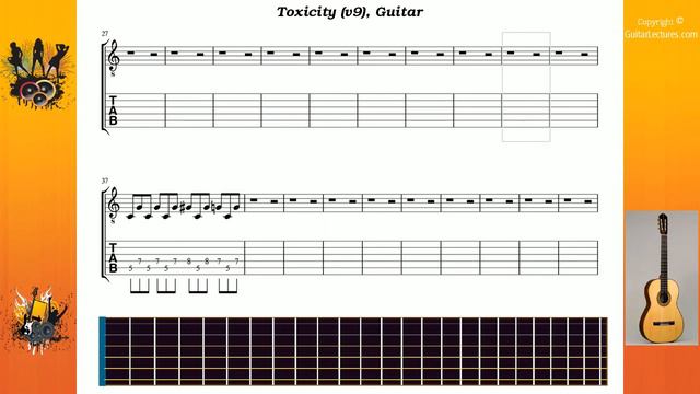 Toxicity (v9) - System Of A Down - Guitar смотреть онлайн