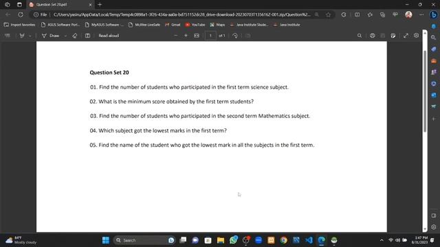 Database Question 20 | Database Management System | Heidi SQL | 1st Year | Java Institute смотреть онлайн