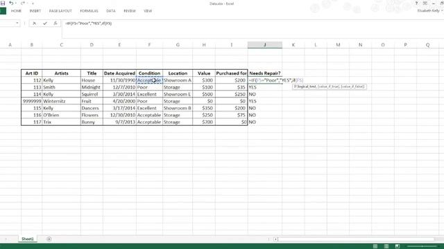 Excel 2013 - Nested IF Statement смотреть онлайн