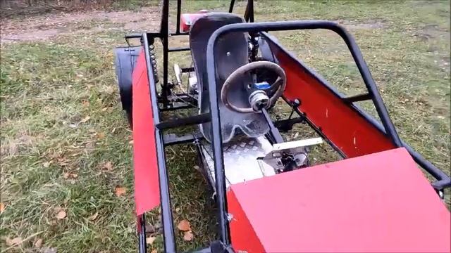 Обзор на самодельный багги с двигателем от мопеда