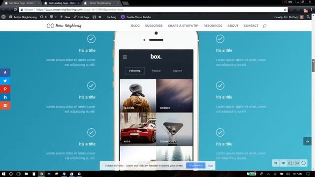 WordPress Elegant Themes Divi Landing Page Screen Recording смотреть онлайн
