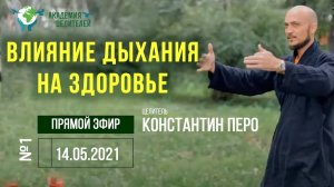 Цикл вебинаров 'Влияние дыхания на здоровье' #1. Константин Перо.  Академия Целителей..
