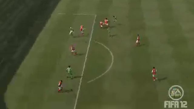 FIFA12 (Xbox360) - Dani Alves angled strike смотреть онлайн