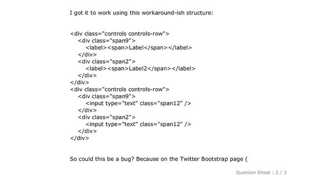 HTML : Twitter Bootstrap - Labels on top of form fields not aligned смотреть онлайн