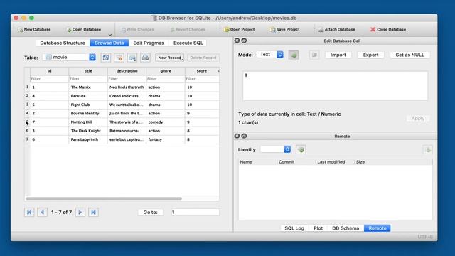 Deleting records - DB Browser for SQLite - part 8 смотреть онлайн