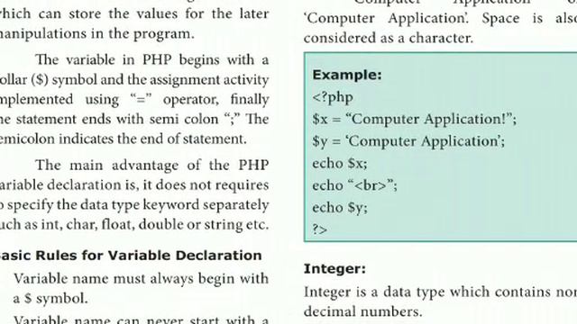 12 th com app ch 4 Introduction to Hypertext Pre-Processor part 4 смотреть онлайн