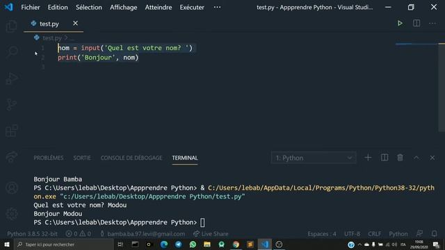 Python tutoriel n.2 | LES VARIABLES| BabaScience SN. смотреть онлайн