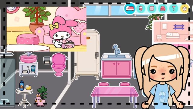 Обустройство в розовом и чёрном цвете💕// тока бока // тока ворлд // toca boca // toca world смотреть онлайн