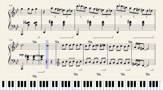 Merry Go Round of Life - Interactive sheet music for piano [PDF Download] смотреть онлайн