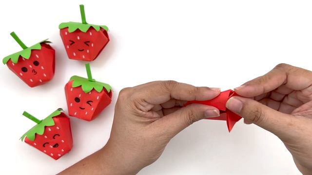 DIY PAPER STRAWBERRY / Paper Crafts For School / Paper Craft / Easy Origami / paper Strawberry 3D смотреть онлайн