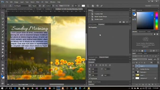 HOW TO MAKE A POST IN ADOBE PHOTOSHOP CC (2015).... смотреть онлайн