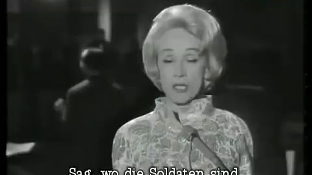 Марлен Дитрих  Где цветы с субтитрами