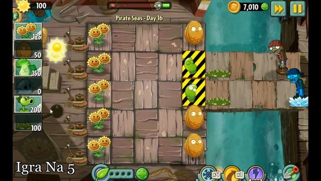 Pirate Seas Day 16 - Plants vs Zombies 2 (Прохождение) смотреть онлайн