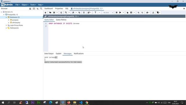 PHP Ders 190 PostgreSQL ile Tablo ve Veritabanı İşlemleri смотреть онлайн