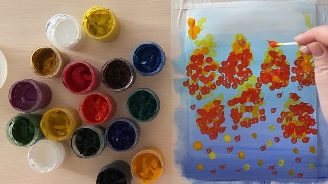 Как нарисовать ОСЕНЬ - урок рисования для детей красками смотреть онлайн