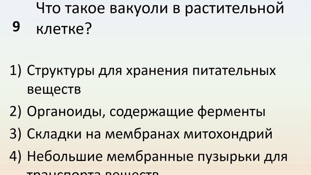 Б9 06 Эукариотическая клетка  Цитоплазма