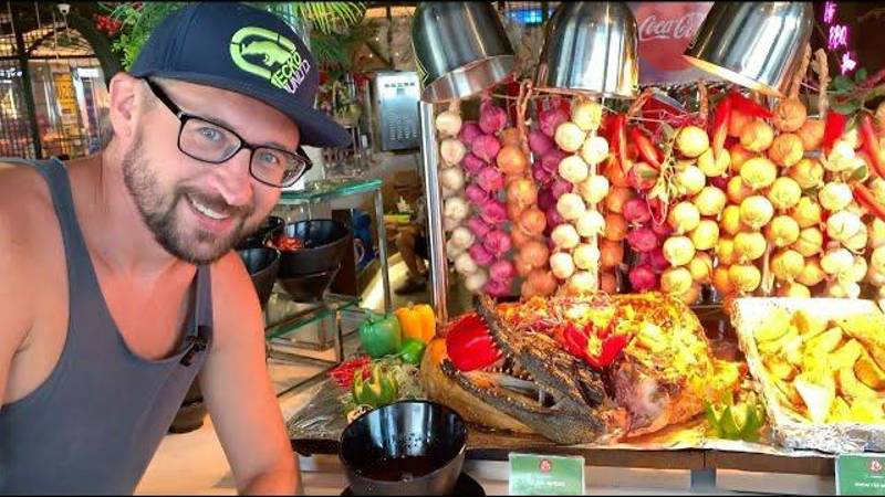 Нячанг 2024! Шок!!! Целого крокодила за 800₽!! Далат буфет.