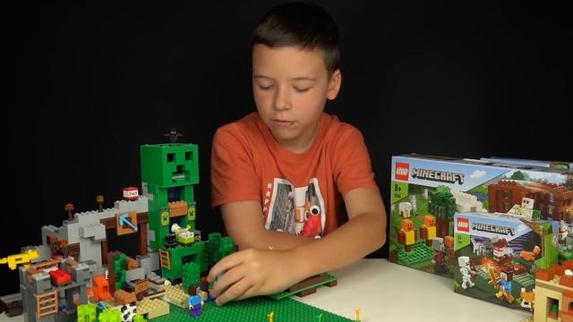 Дом Свинья и Лего Утопленник для НУБика - LEGO Minecraft 2021 смотреть онлайн