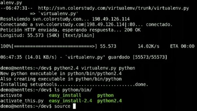 Entornlos locales python con Virtualenv - Linux смотреть онлайн