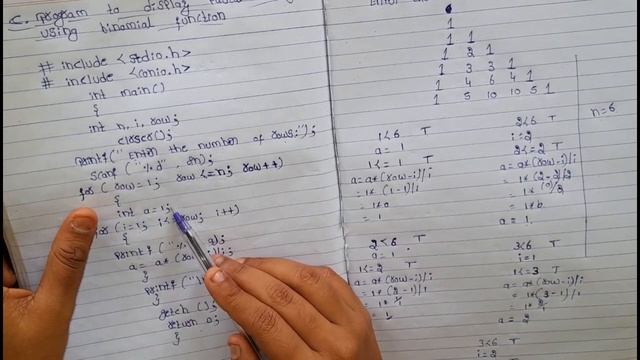 Program to display Pascal Triangle using binomial function/ Kavya V/#UniversalKnowledgeEdu. смотреть онлайн