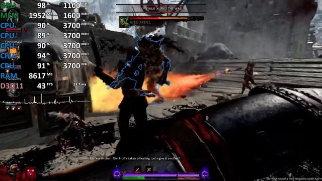 AMD Ryzen 3 2200G Vega 8 Warhammer: Vermintide 2 Gameplay Benchmarks смотреть онлайн
