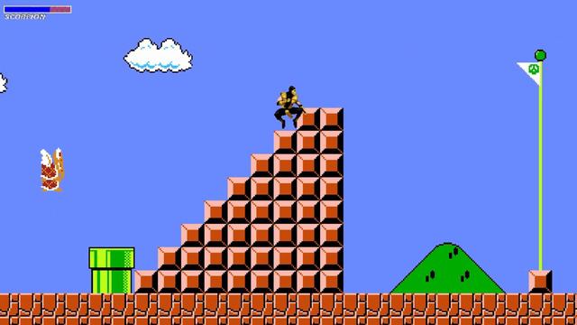 smb Genesis rom Super Mario Bros Scorpion (Mortal kombat) смотреть онлайн