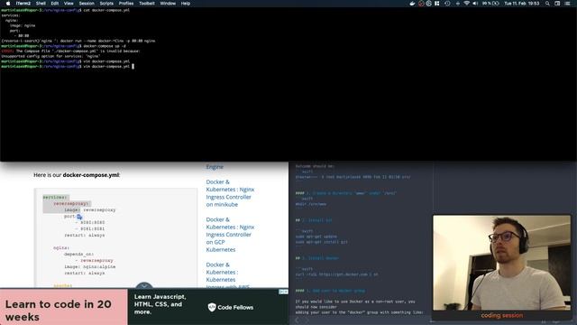 #011 - Server Setup: NGINX Inside A Docker Container смотреть онлайн