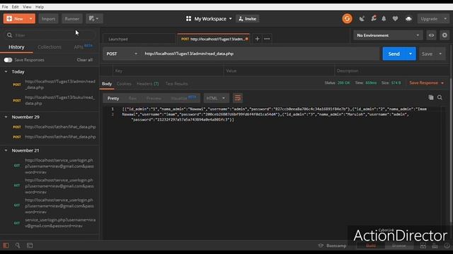 Pembuatan JSON pada PHP (admin, buku, anggota) смотреть онлайн