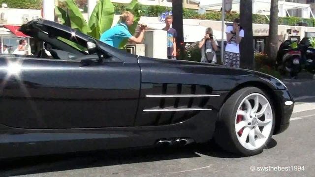 (HD) 3x Mercedes-Benz SLR McLaren Roadster 722 S w/ wheelspin, SLR Cabrio, SLR - SOUND/START UP смотреть онлайн