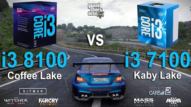 I3 8100 Vs I3 7100 Test In 7 Games
