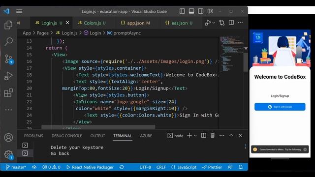 Learn React Native by Building an Educational App: Google Expo SignIn смотреть онлайн