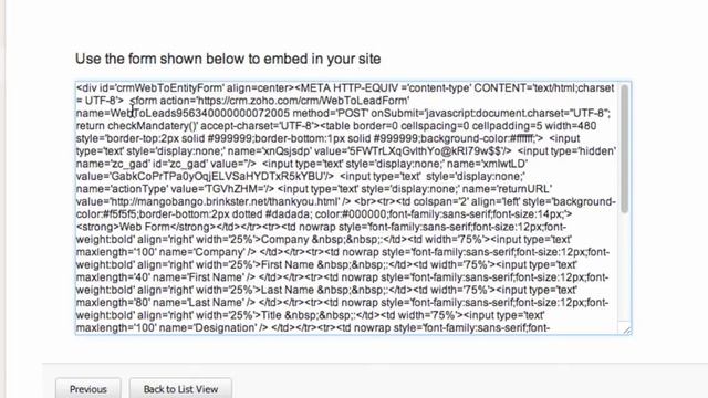 ZOHO CRM: Web-to-Lead Form смотреть онлайн