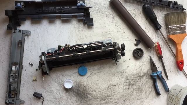 How to replace Element cover /Fuser Film Hp-600 Printer смотреть онлайн
